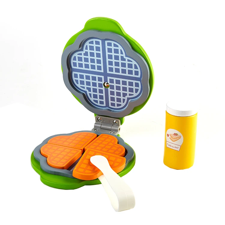 Children Waffle Maker Kitchen Accessories Pretend Play Toy Simulation ...