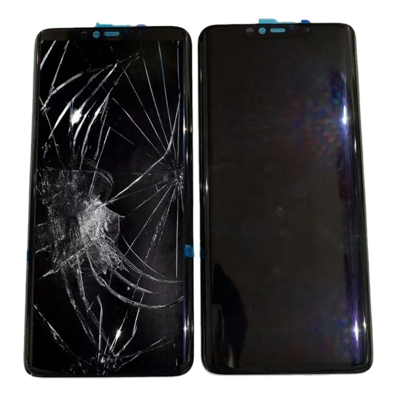 

Broken LCD Refurbished service Good Price Repair mobile Phone Cracked Screen LCD For Samsung S7 S7edge S8 S9 S10 Note S20 plus, Black white