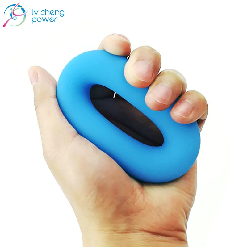 

Professional Hand Grip Ring 30 to 70 LB Silicone Finger Force Trainer Gym Elastic Finger Strength Exerciser Grips Wholesale, Blue