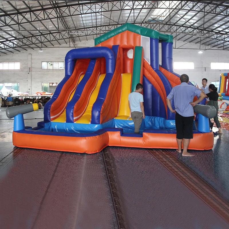 

Inflatable bounce house inflatable water slides for kids giant inflatable combo for kids aqua park equipment commercial park, Customized color