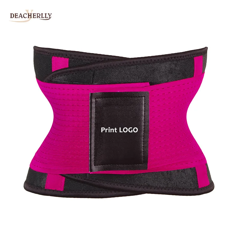 

NEW Custom Logo Private Label Double Compression Belt Workout Slimming Tummy Waist Trainer For Men Women, Black,pink,blue,orange ,yellow,red,green