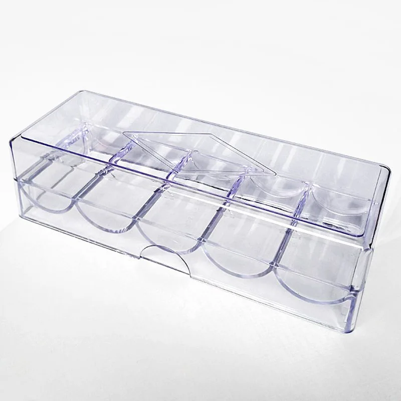 100pc Acrylic Poker Chip Holder Black Poker Chip Tray Poker Chip Rack