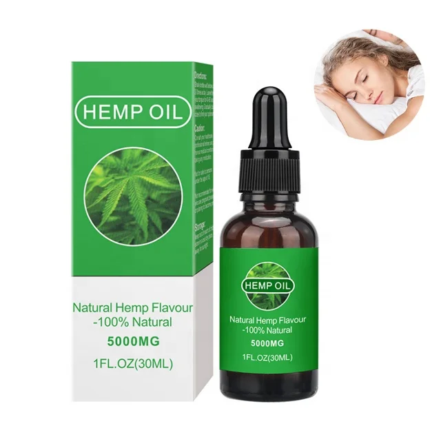 

OEM Factory Price Custom Private Label Pure Natural Organic 5000mg Hemp Seed Extract CBD Oil Reduce Sleep Anxiety Massage Oil