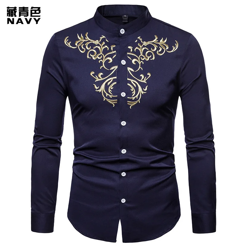 camisas de hombre bordadas