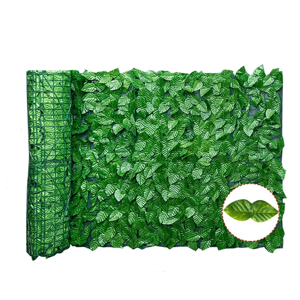 

Artificial Plant Leaves Grass Fence For Garden Home Wall Decoration