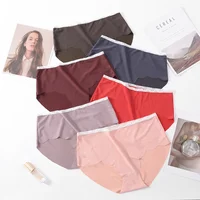 

Low price promotion ultra-thin quick-drying women panties Ice Silk Brief Laser Cut Seamless underwear