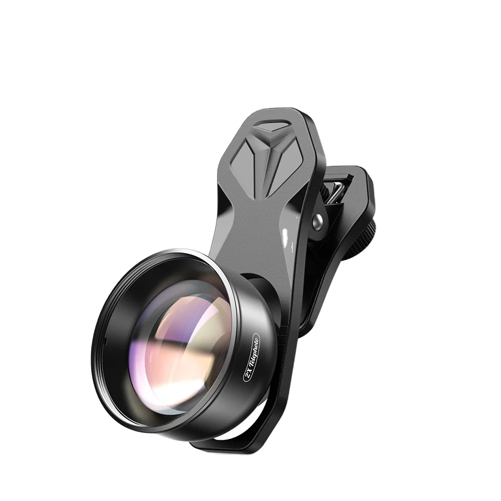 

Apexel Close Shot 2X Telephoto Lens Good Quality Clip-on Optical Newest Mobile Photography DSLR Telescope Lens