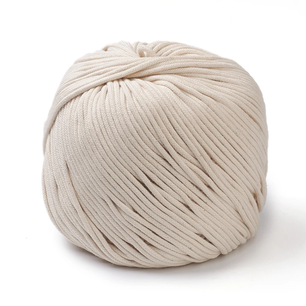 

Pandahall 3mm Cornsilk Cotton String Thread Macrame Cord for Sewing Craft