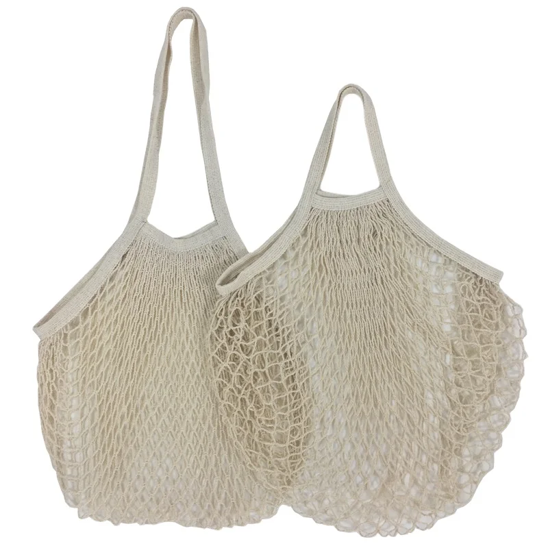 

Factory wholesale pure cotton mesh shopping bags durable multifunctional fashion grocery bag, Customized color