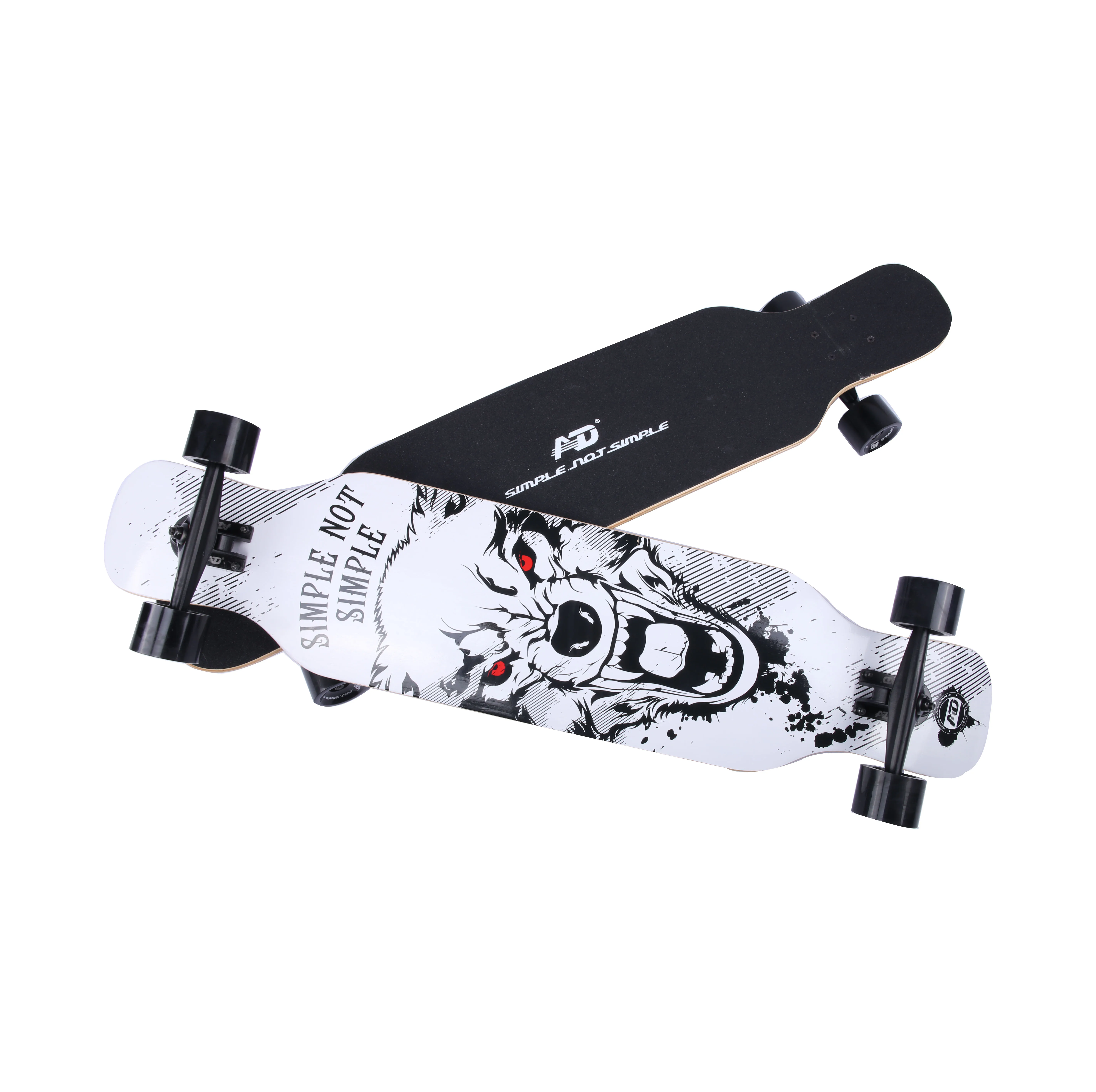 

skateboard promotions Cheaper Wholesale 85A PU wheels wood skateboard, Customized