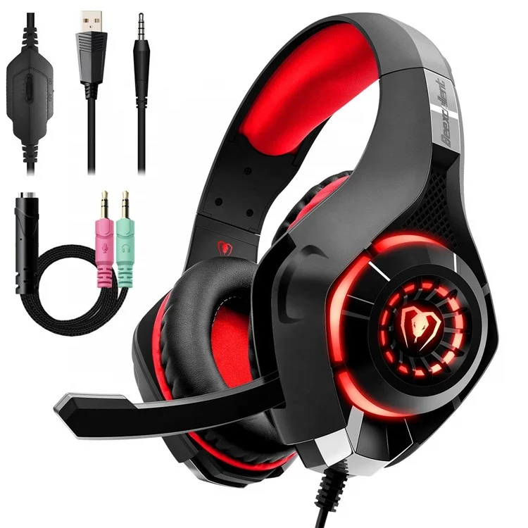 

beexcellent GM-1 Factory Wholesale Price Cheap Gaming Headset PS4 Headphones with RGB Led