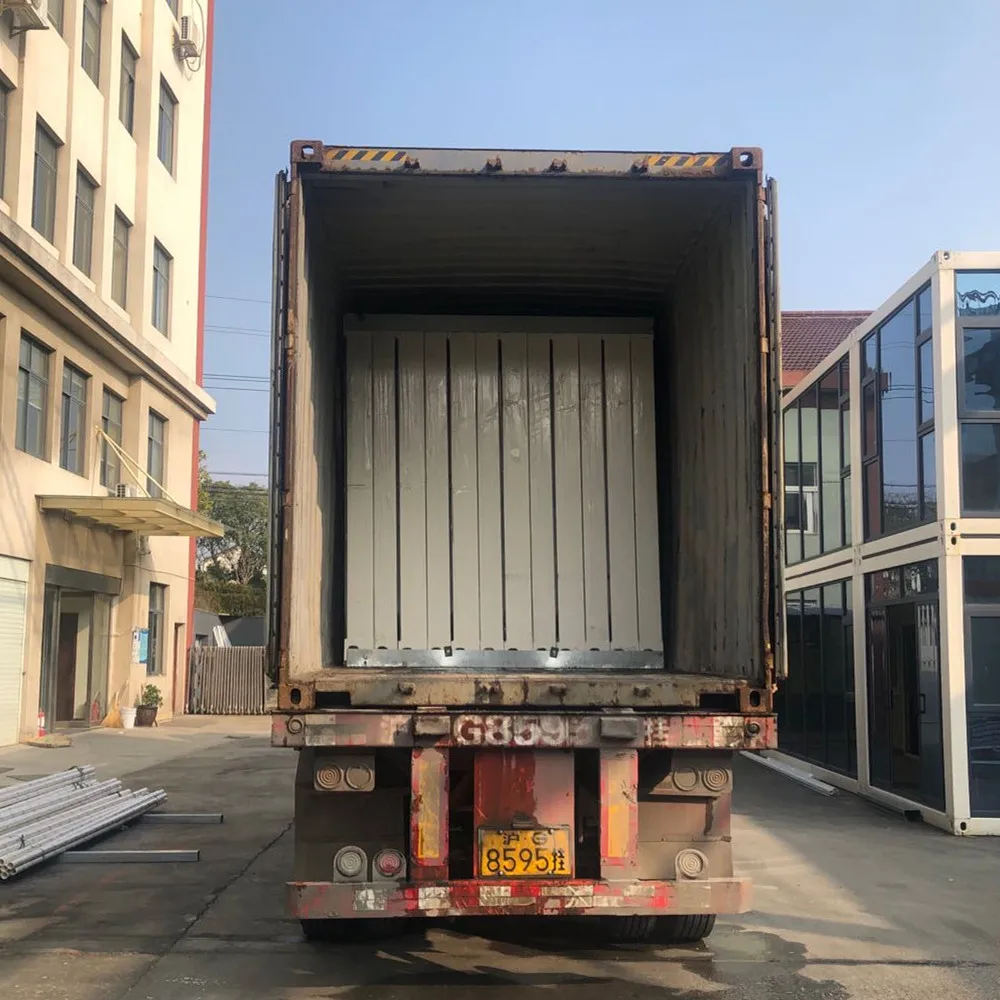 可移动的制造预制集装箱房屋航运扁平包装海外销售