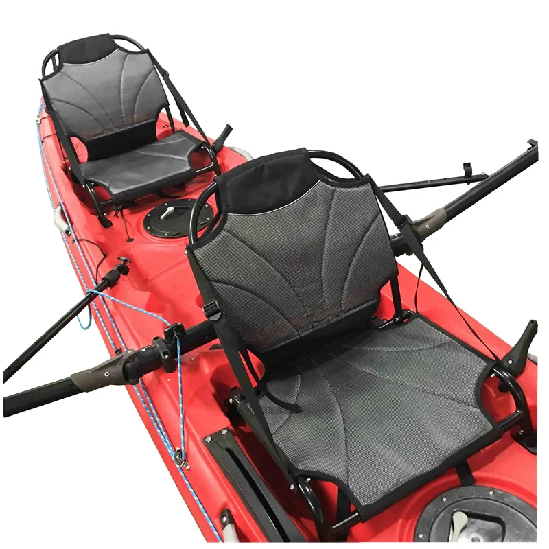 
18ft plastic sailboat with foot drive pedal system and rudder 