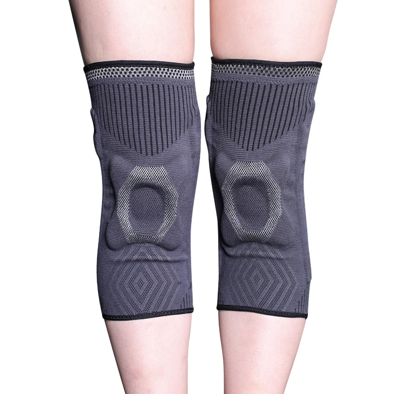 

High Elastic Patella Spring Knee Support Adjustable Warm Knee Brace Sports Running Knitted Knee Pad, 3 colours