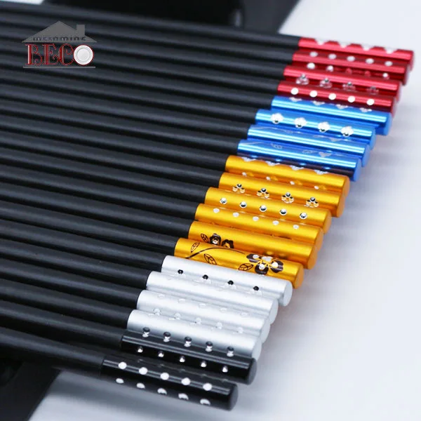 

wholesale Chinese PET+FIBERGLASS black handicapped reusable chopsticks gift