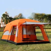 

Super-Large Two Rooms, One Hall Tent, Outdoor Camping 6 -12 people Waterproof Tent