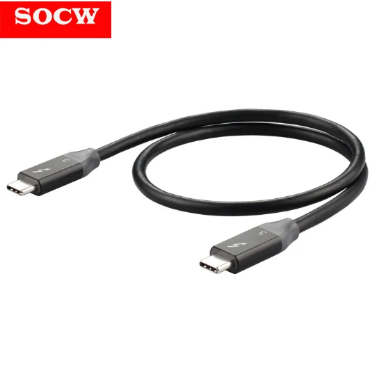 

SOCW Metal USB C 3.1 to USB C 3.1 Type-C data Cable Nylon braiding Fast Charger 100w