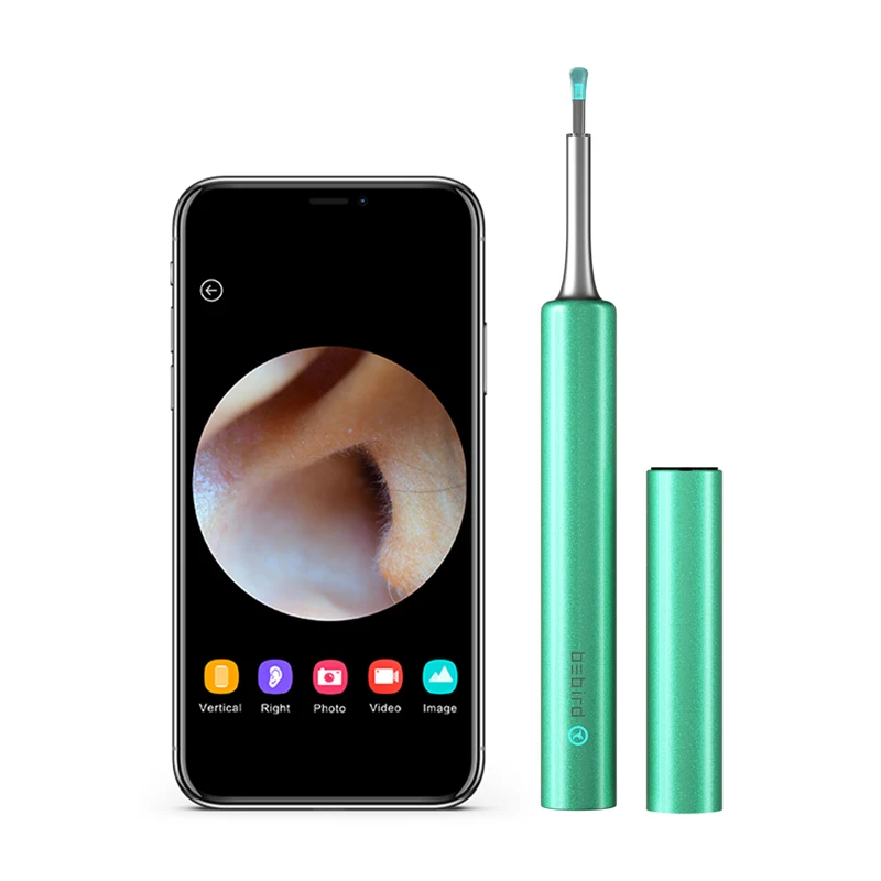 

Bebird C3 Pro de la atencion de la salud inalambrica cera de oido limpiador del endoscopio para cliente final, Black-white-blue-pink