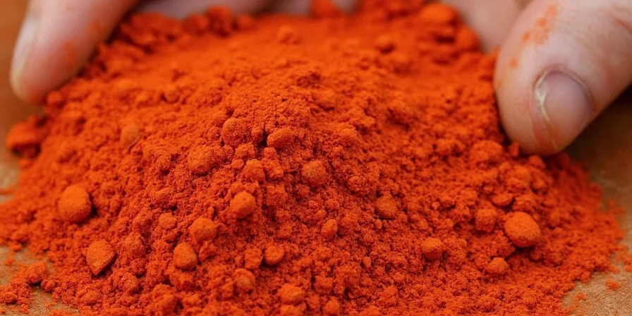 Chef sprinkling smoked paprika into a stew pot.