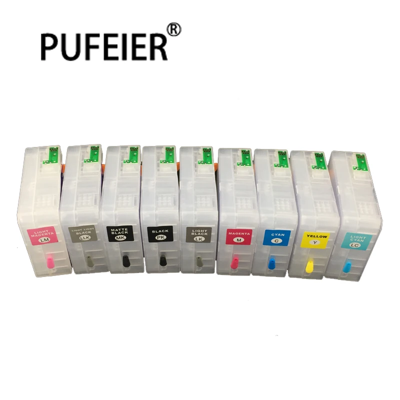 

80ML T5801-T5809 Empty Refillable Ink Cartridge With Chip For Epson Stylus Pro 3800 3880 3850 3890 3800C Printer Ink Cartridge