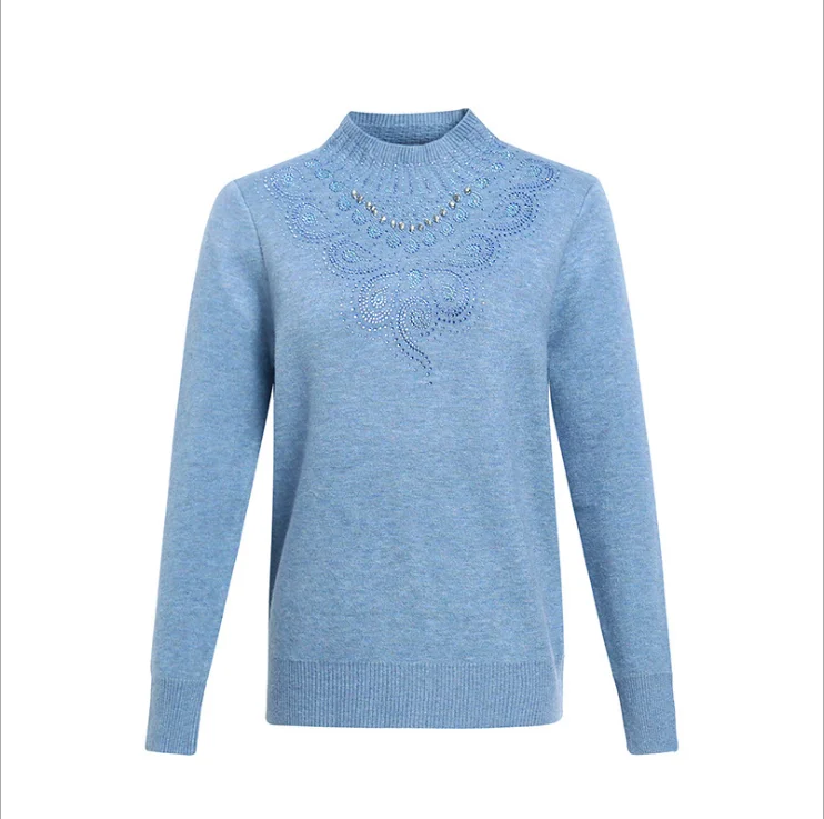 

High Quality And Cheap Warm Old Woman's Sweater Knitwear For Middle-aged And Elderly Mothers