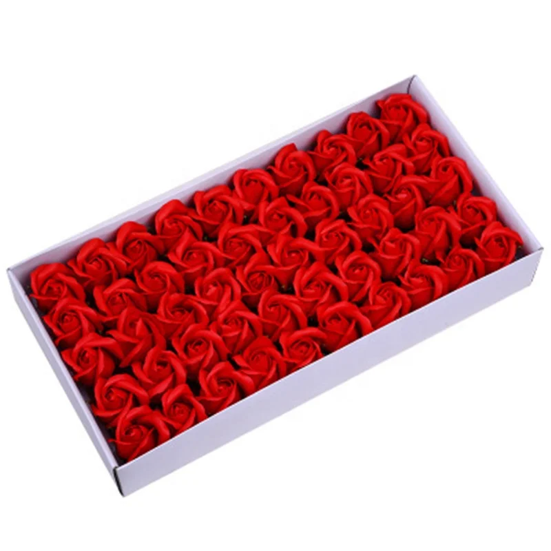 

Soap Head Three-layer Artificial Flower Wedding Rose Flower, Multicolor