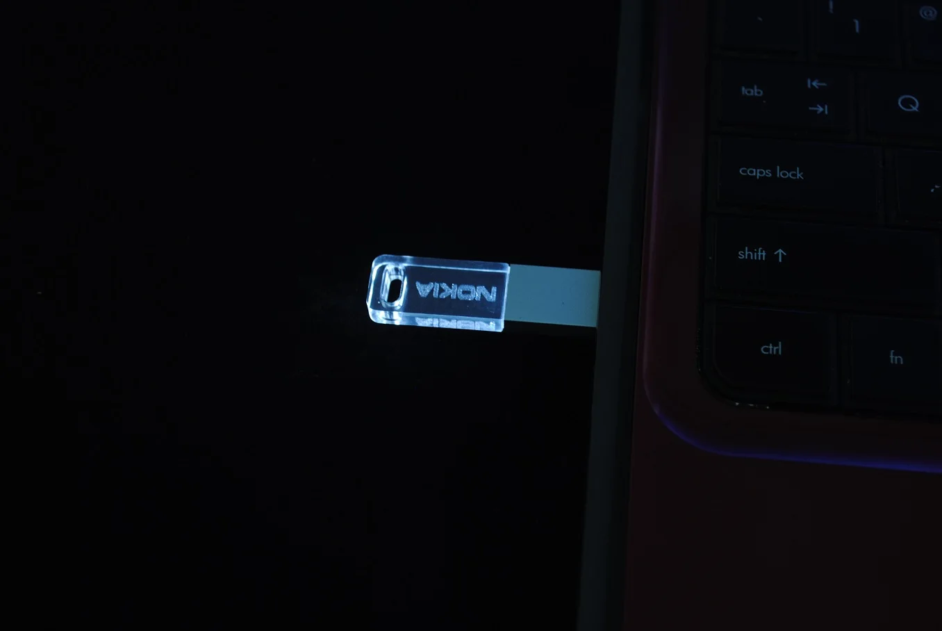 Mini Crystal Acrylic Light Up Usb Flash Drive Glass With Custom Logo