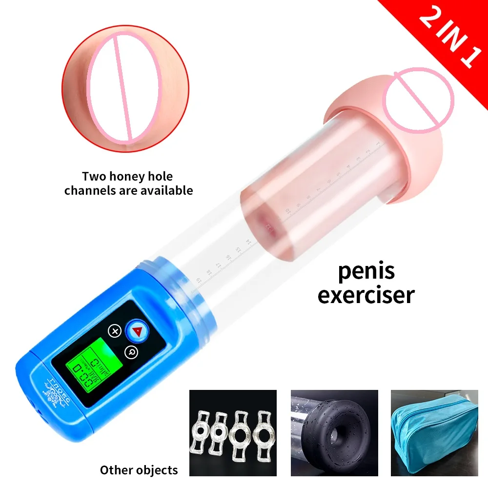 USB Rechargeable LCD Display Penis Enlargement Vacuum pump sex toys machine  for men| Alibaba.com