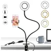 CE Certified Live Streaming Light Portable Mini Selife LED Ring Tiktok Clip On Light and Stand