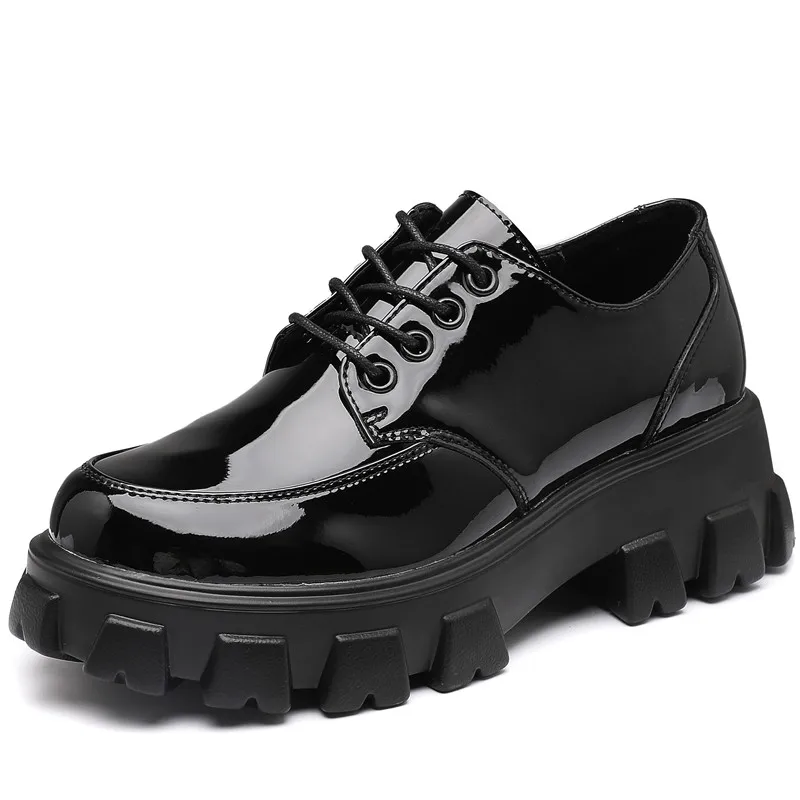 

Genuine Leather Women's Platform Chunky Boots 2020 Brand Women Platform Ankle Boot Fashion Comfortable Ladies Shoes