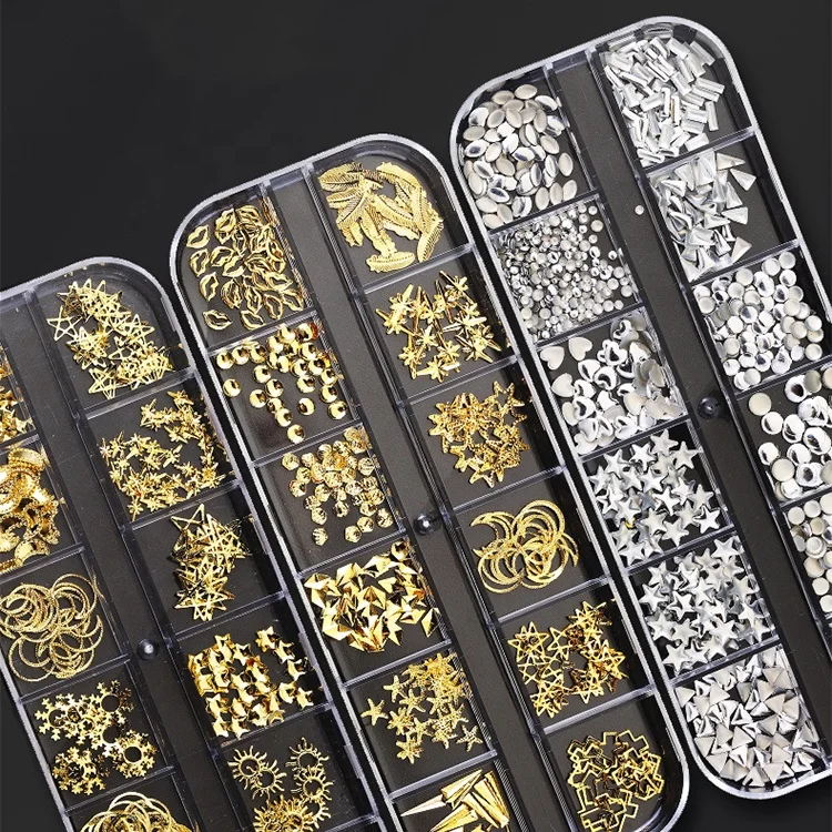 

OEM custom high quality nail polish slice nail polish flash powder nail decorations, Picture color