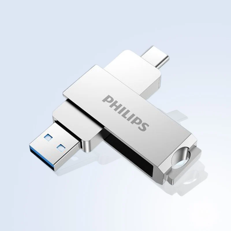 

Philips Swivel Metal Otg Universal 2 In 1 Flash Disk Type C Usb Flash Drive 64gb 128gb 3.0 Usb Memory Stick