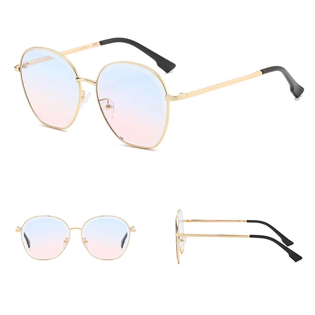 

DLL9062 DL glasses High End Retro Colorful Lenses Metal Shades Ladies Eyewear lentes de sol 2020 Sunglasses For Women