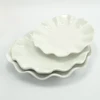 Wholesale ceramic kitchen flower shaped plates for pasta