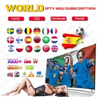 

World IPTV m3u subscription 1 Year for portugal Spain France Italy USA dutch Iptv m3u Subscription for Smart TV Android Box