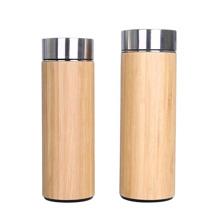 

400ml new style phyllostachys pubescens vintage double wall stainless steel vacuum water bottle