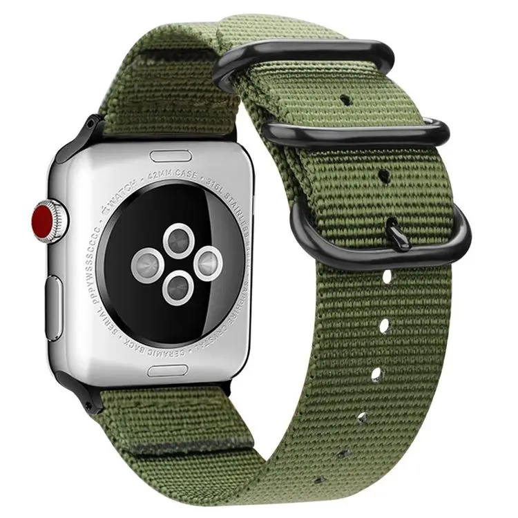 

Crested Top Selling Watch Bands For Apple18mm 20mm 22mm 24mm Nato Nylon Striped Watch Strap