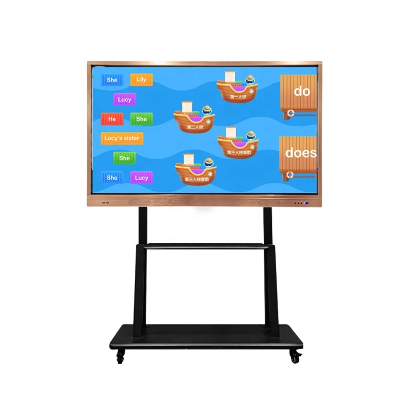 

4K Full HD LCD Electronic whiteboard touch screen all in one machine man-machine interactive teaching blackboard