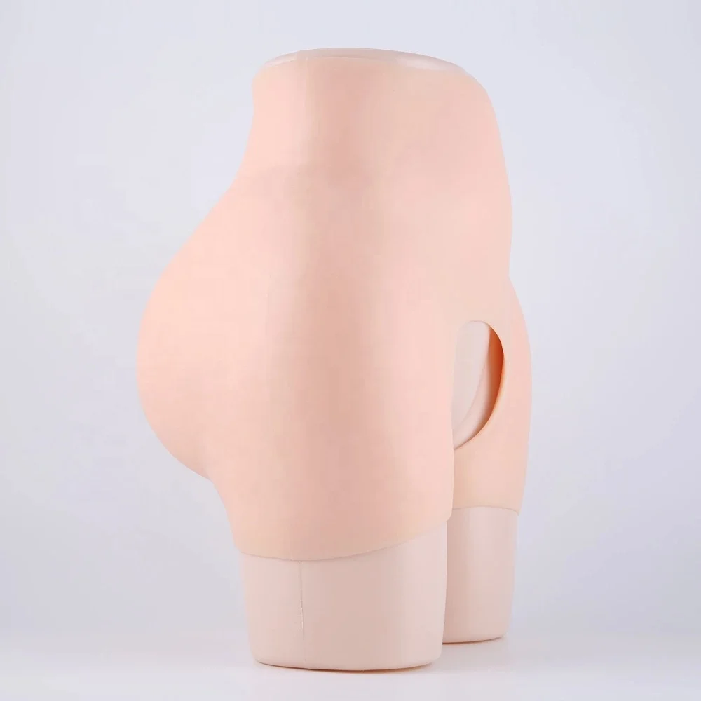 

New style lifelike buttock pants silicone rubber hip pants for ladies, Photo color