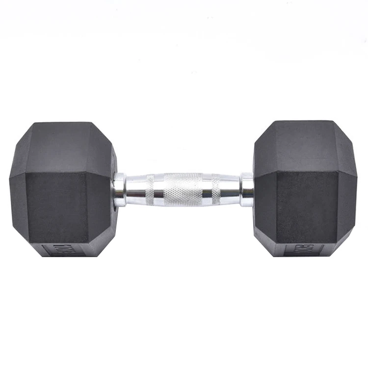 

Commercial Gym Equipment Exercise Dumbbells With Rack Weight Lifting Hex Set Hand Weights dumbbells hex rubber dumbbell, Black