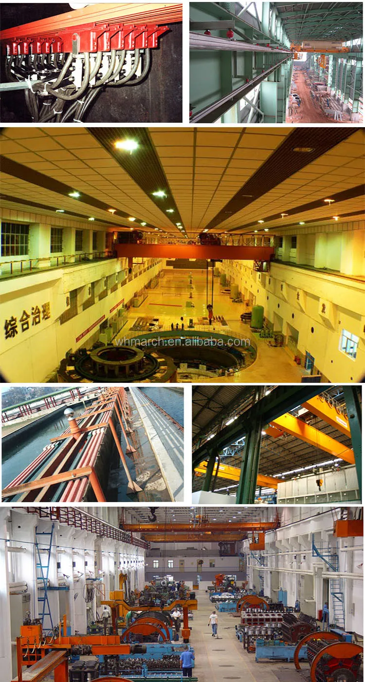 March lower price overhead crane bus bar flat cable trolley for port building