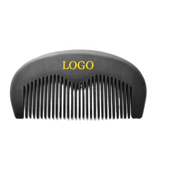

Custom LOGO Private Label Mens Lice Comb Black Wooden Hair Pocket Size Beard Comb For Travel, Natural color
