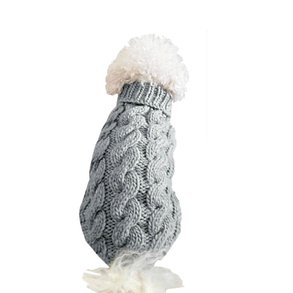 

Cute Dog Clothes Knitted Jumper Dog Sweater, Winter Warm Puppy Pet Coats Pet Pullover Dog Clothes, Picture