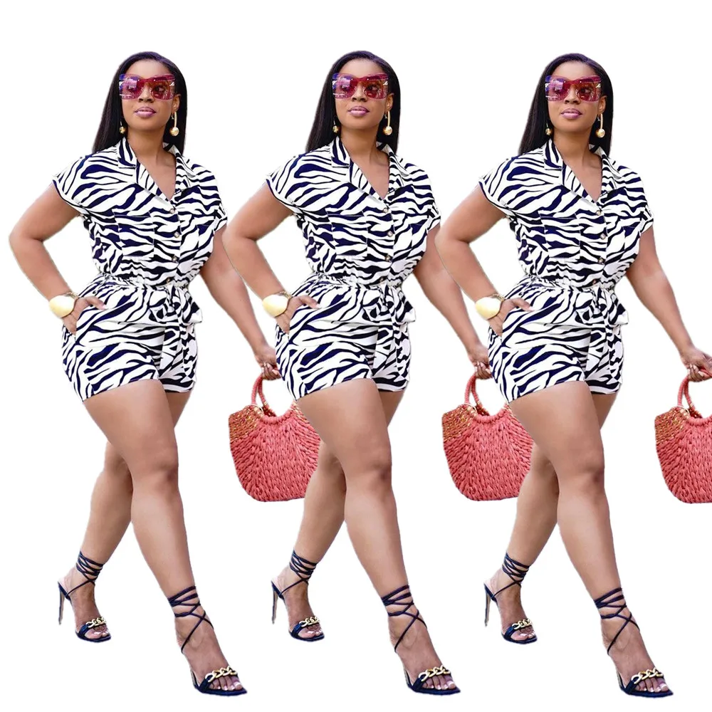 

Fashion Bat Body Loose Casual Sexy Printed Jumpsuits Sports Romper Onesie, As picture