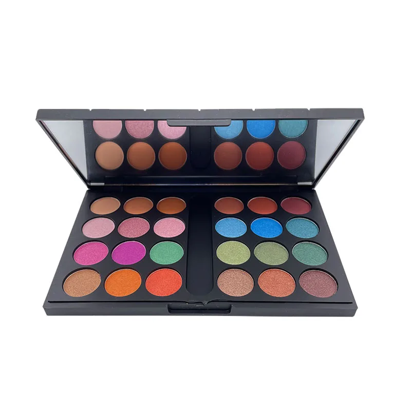 

Free sample Make Up eye shadow cosmetics custom glitter 24 colors private label eyeshadow palette