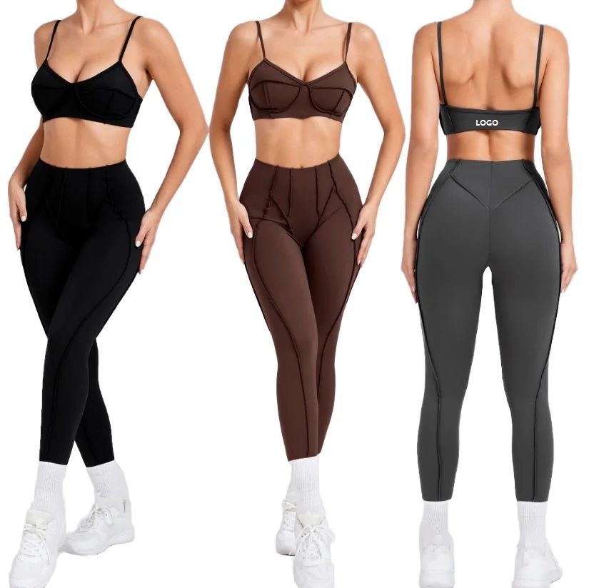 PASUXI Seamless Backless Quick Drying Workout Suit
