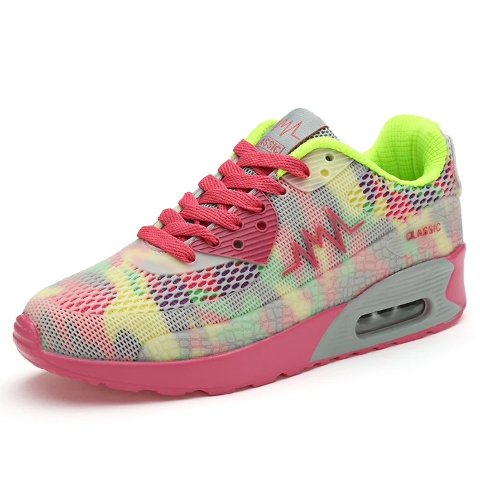 

Autumn women's shoes casual cushion running shoes thick-sole travel sneaker with factory wholesale, Picture color