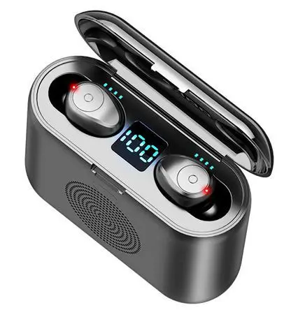 

New F9 Auriculares Wireless Headset TWS Earphone mini speaker with charging box 2000mAh hand free Headphone Earbuds