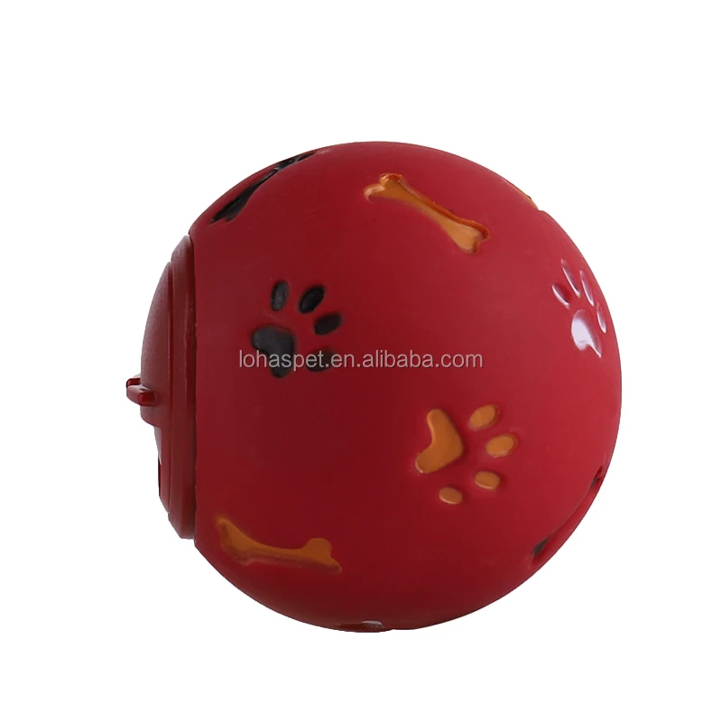 

2022 Large stock pet food dispenser chew ball dog toy plastic food ball, Various/multiple