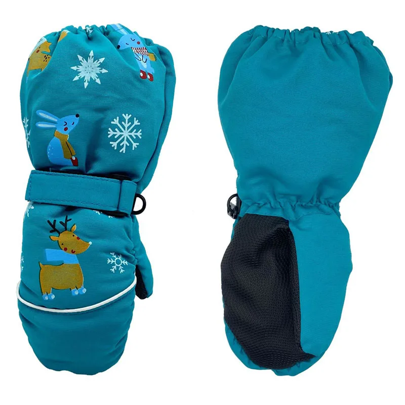 4-7 Year Old Water Resistant Warm Kids Winter Skiing Mitten Gloves ...